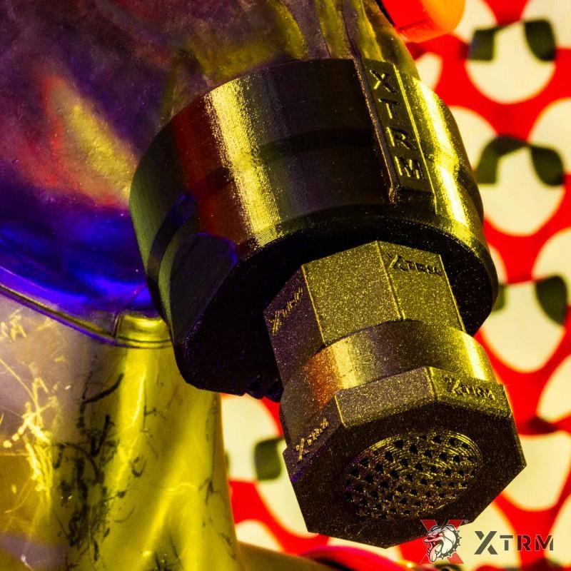 XTRM Gas Mask Slave Control Adapter, black XTRM Gas Mask Slave Control Adapter, black