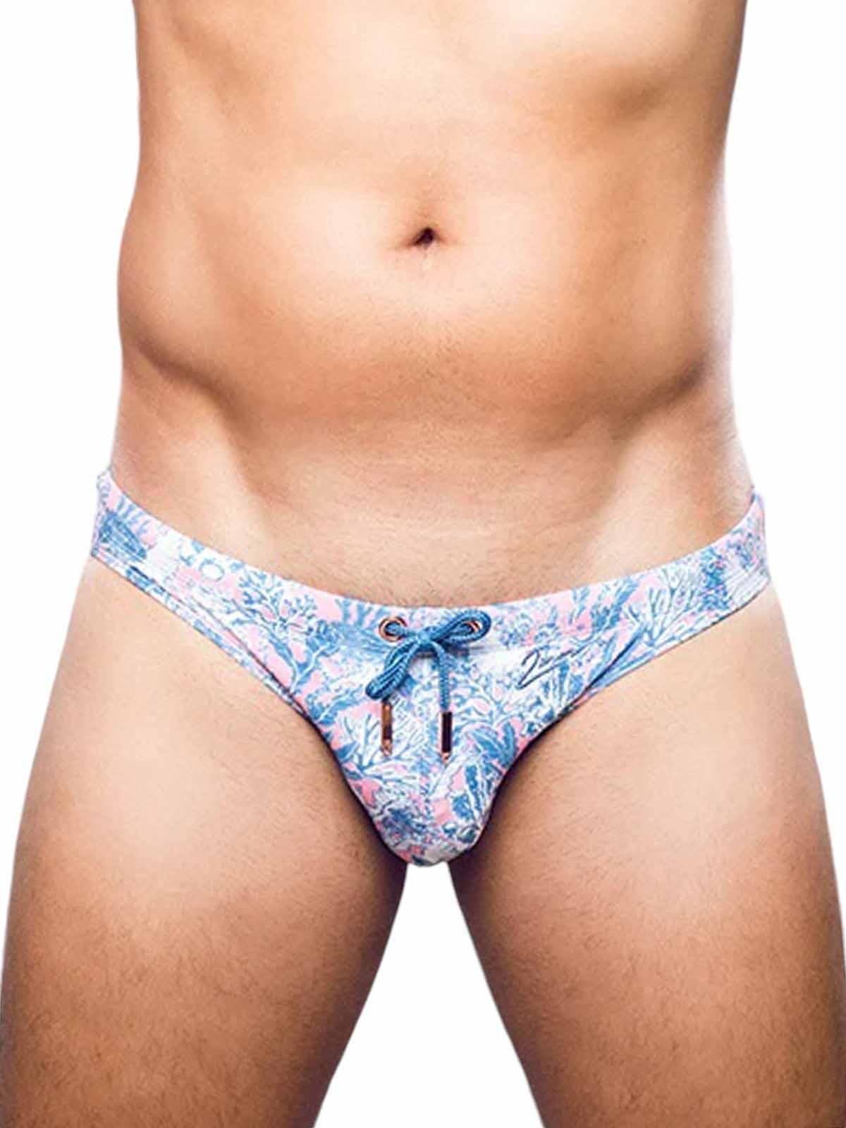 2Eros Print Swim Briefs V20 Swimwear Coral Teal