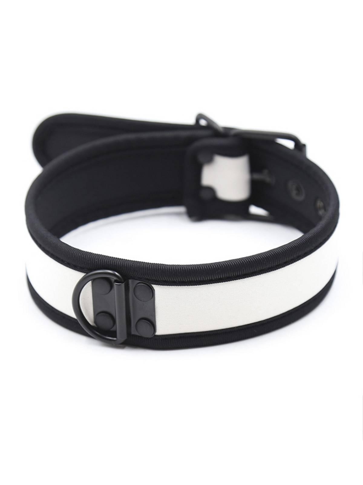 RudeRider Neoprene Puppy Collar White