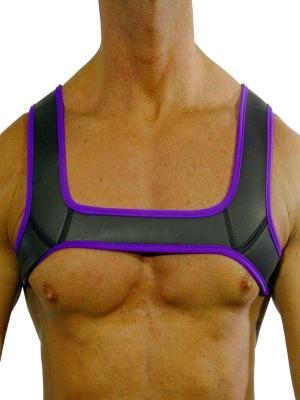 Rude Rider Neoprene Harness Black/Purple, L size