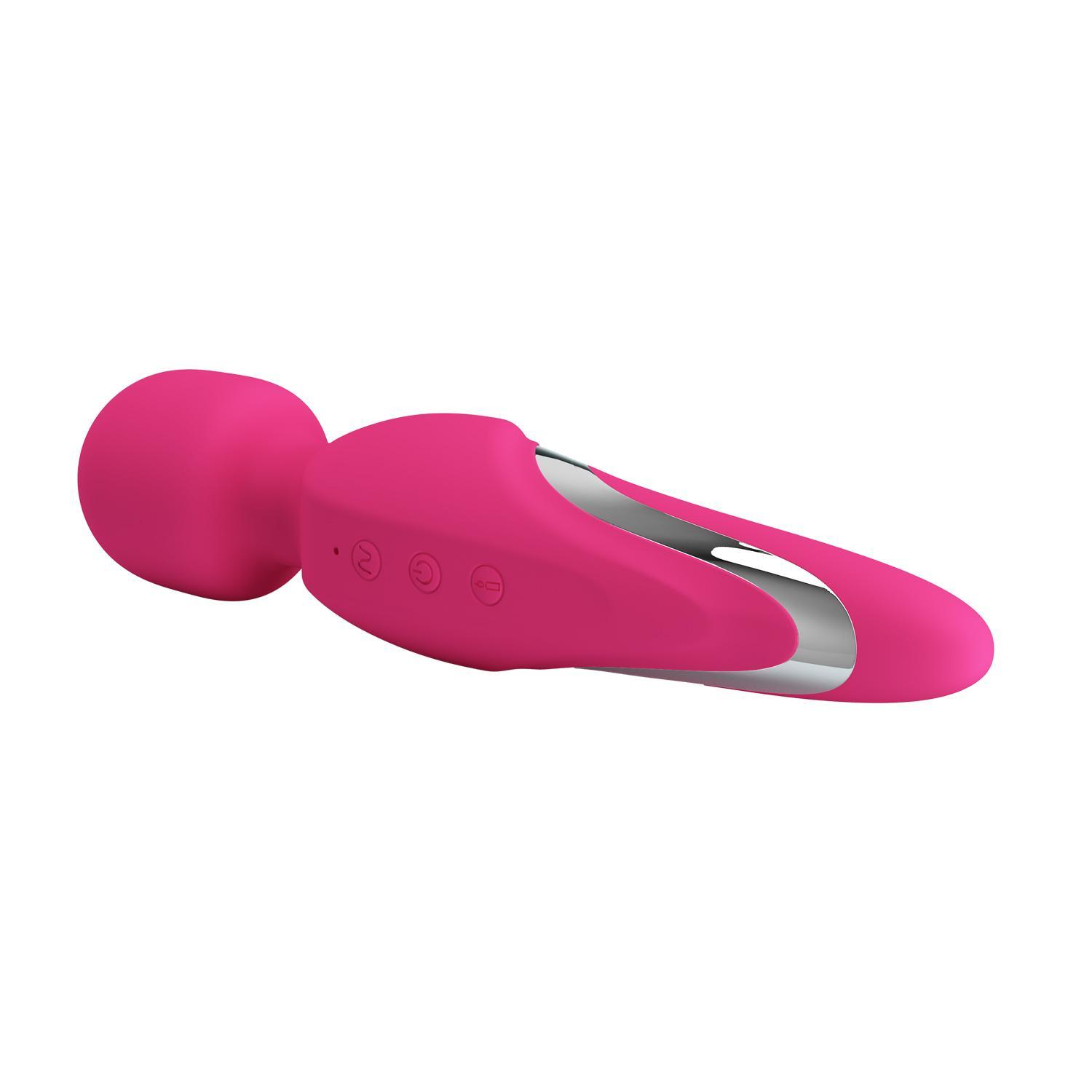 PRETTY LOVE - Michael, Heating up to 48 ?, Super powerful body wand massager, 7 functions of vibration, 5 levels of speed adjustment,  silicone, rechargeable ?:210mm   L:45mm