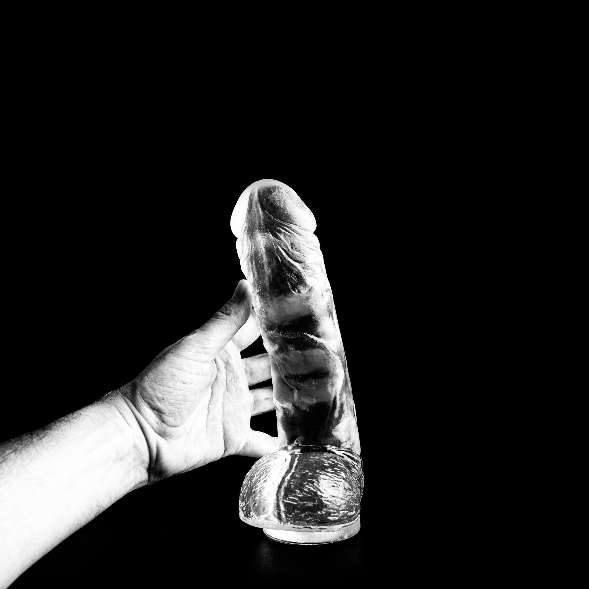 Dark Crystal Helgo Dildo, 27 cm, Clear