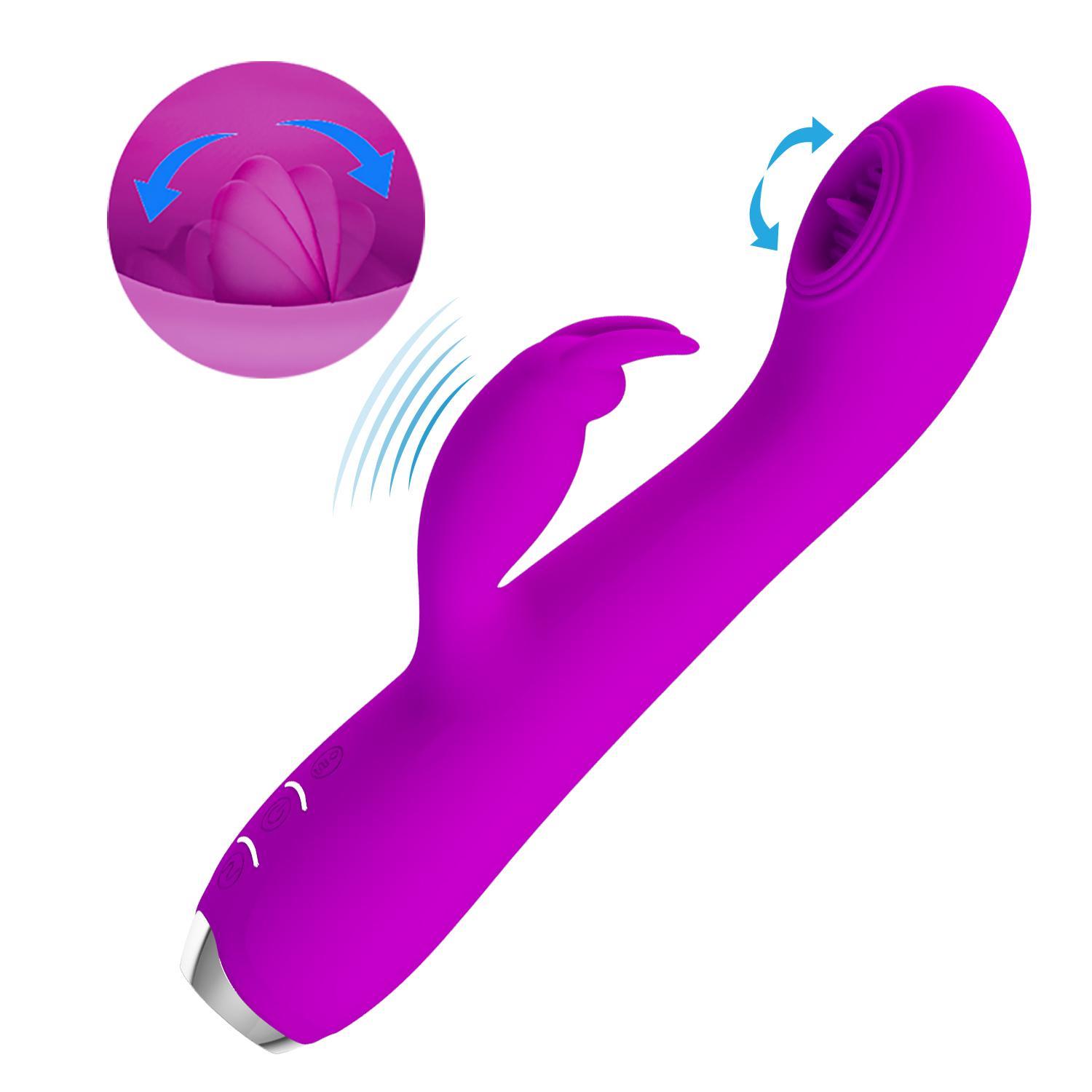 PRETTY LOVE - Rachel, 12 functions of vibration3 functions of  flickeringsiliconeUSB rechargeable 36-199