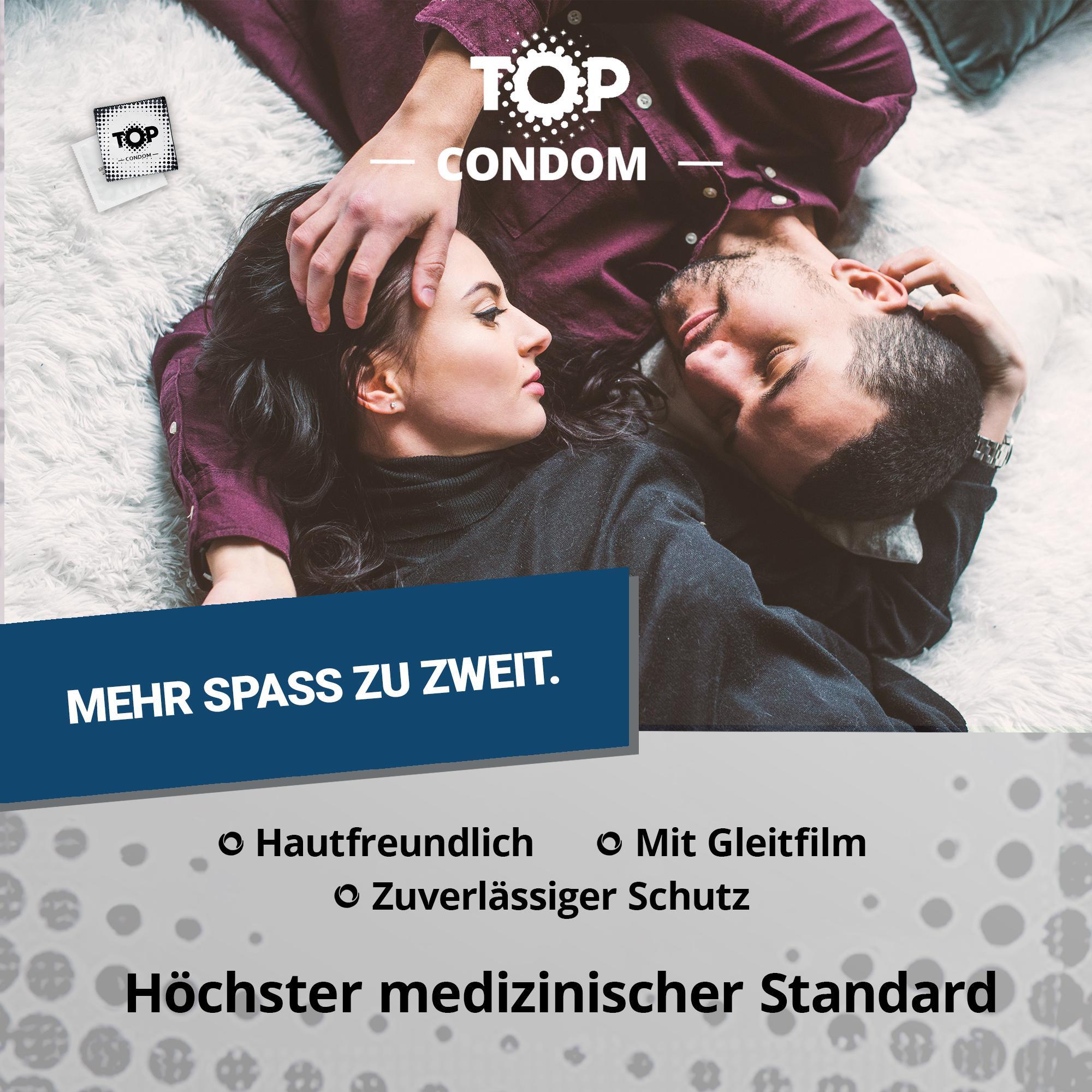 TOP Condoms Standard: What A Pleasure - Standard Fun, Packs of 12