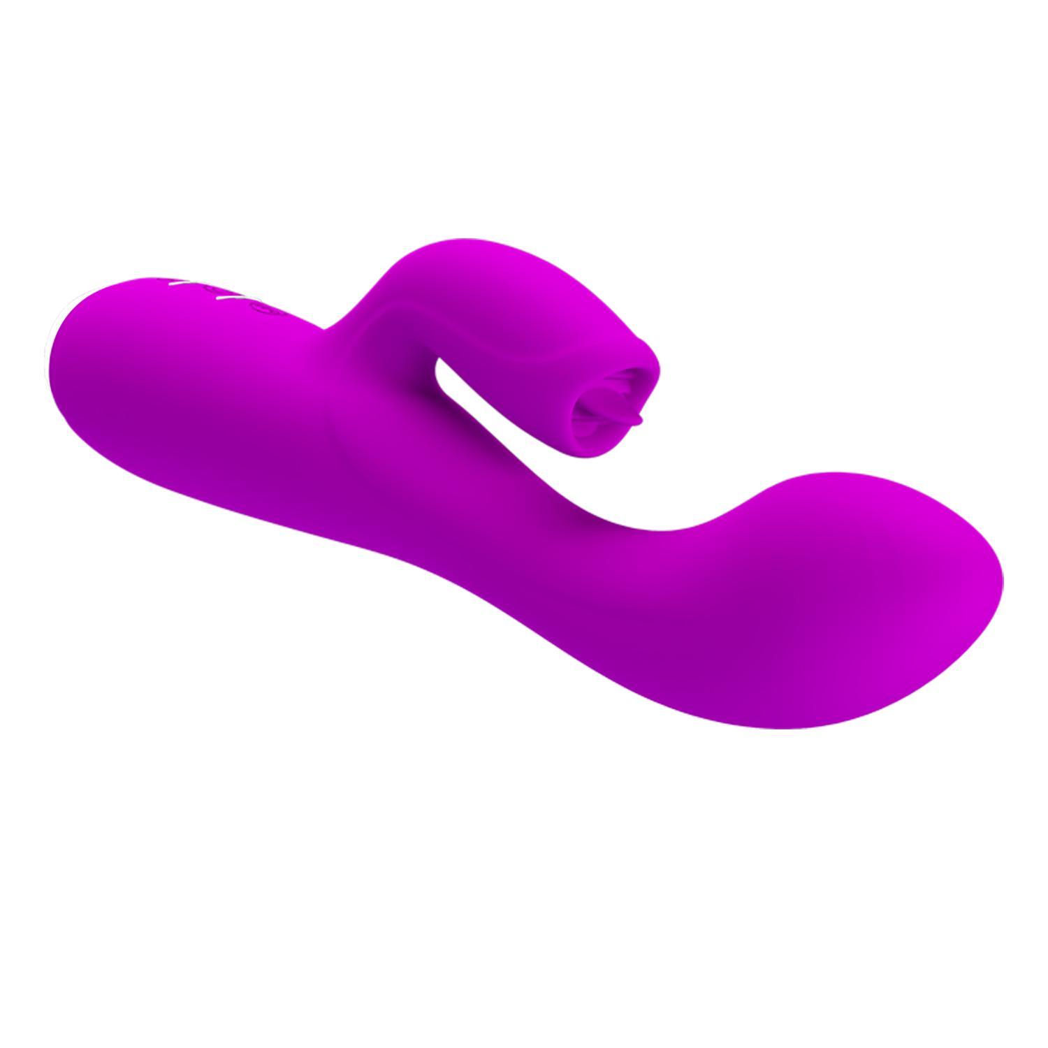 PRETTY LOVE - Gloria, 12 functions of vibration3 functions of lickeringsiliconeUSB rechargeable 36-199