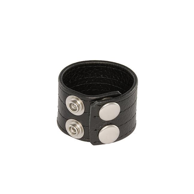 SI IGNITE Leather Ball Stretcher with Snaps, ¯ 30 mm, Black