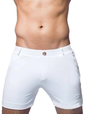2Eros Bondi Bar Beach Swim Shorts S60 White (Series 3) - Size: L