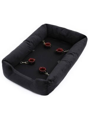 Rude Rider Puppy Kennel w/ Cuffs  Black/Red 106x70x20 cm