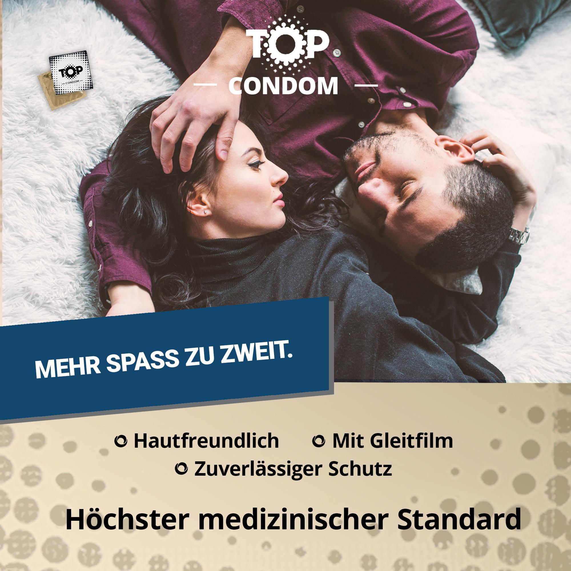 TOP Condoms Super Dot: DotCom - Where pleasure connects, Packs of 12