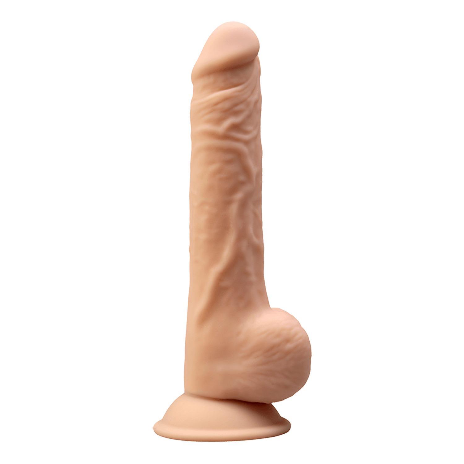 SILEXD Premium Silicone Dildo Model 1, 24 cm, Flesh