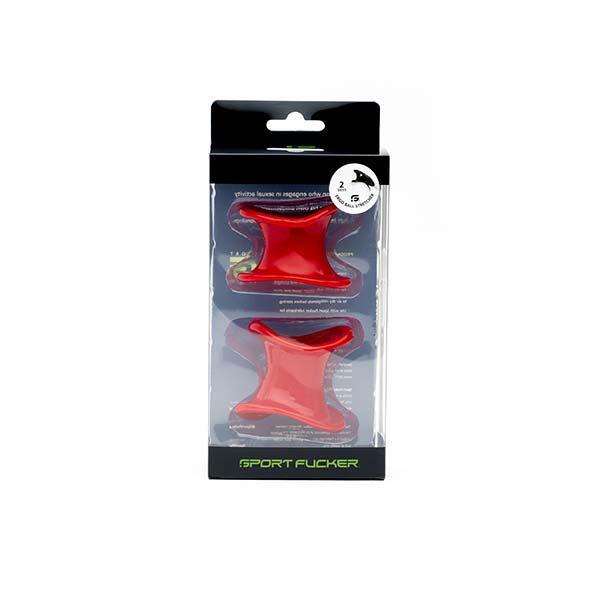 Sport Fucker Ergo Ball Stretcher 2pc Kit, Red