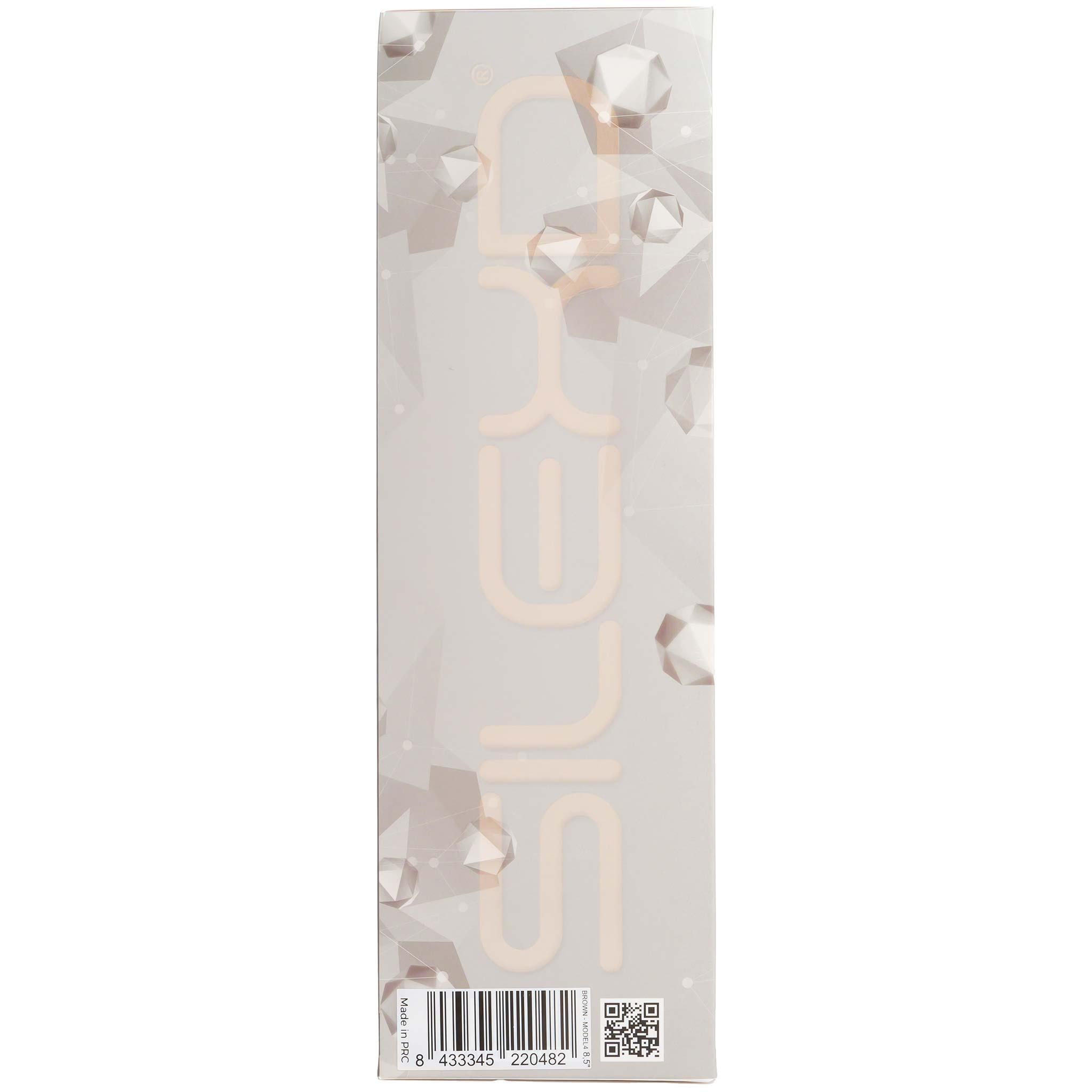 SILEXD Premium Silicone Dildo Model, 21,5 cm, Brown