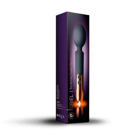 Oriel Rechargeable Wand Massager - Black and Copper