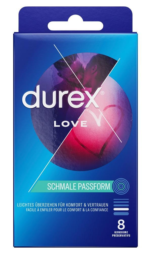 Durex Love Condoms 8 pcs, with Reservoir, Ø 52mm,190mm