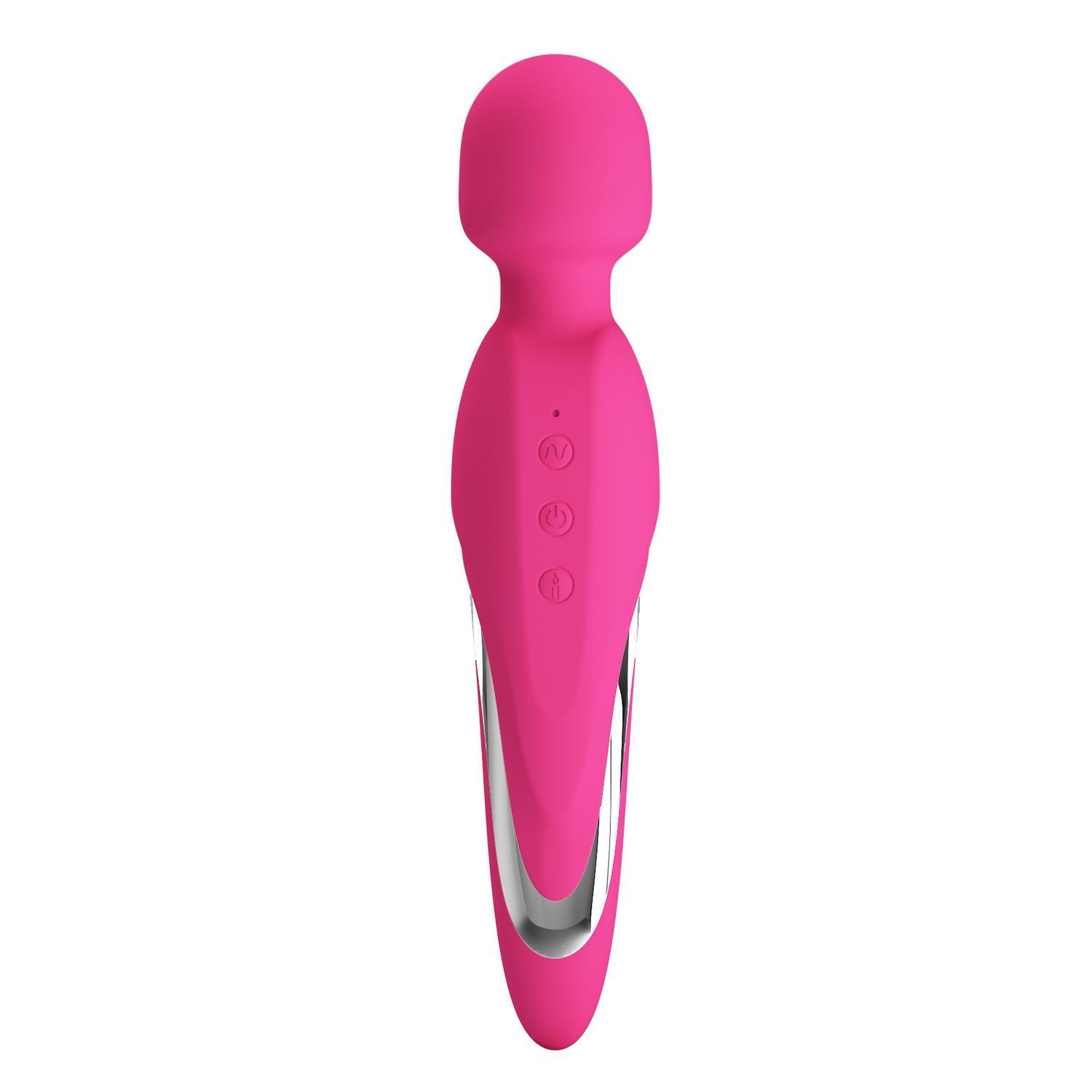 PRETTY LOVE - Michael, Heating up to 48 ?, Super powerful body wand massager, 7 functions of vibration, 5 levels of speed adjustment,  silicone, rechargeable ?:210mm   L:45mm
