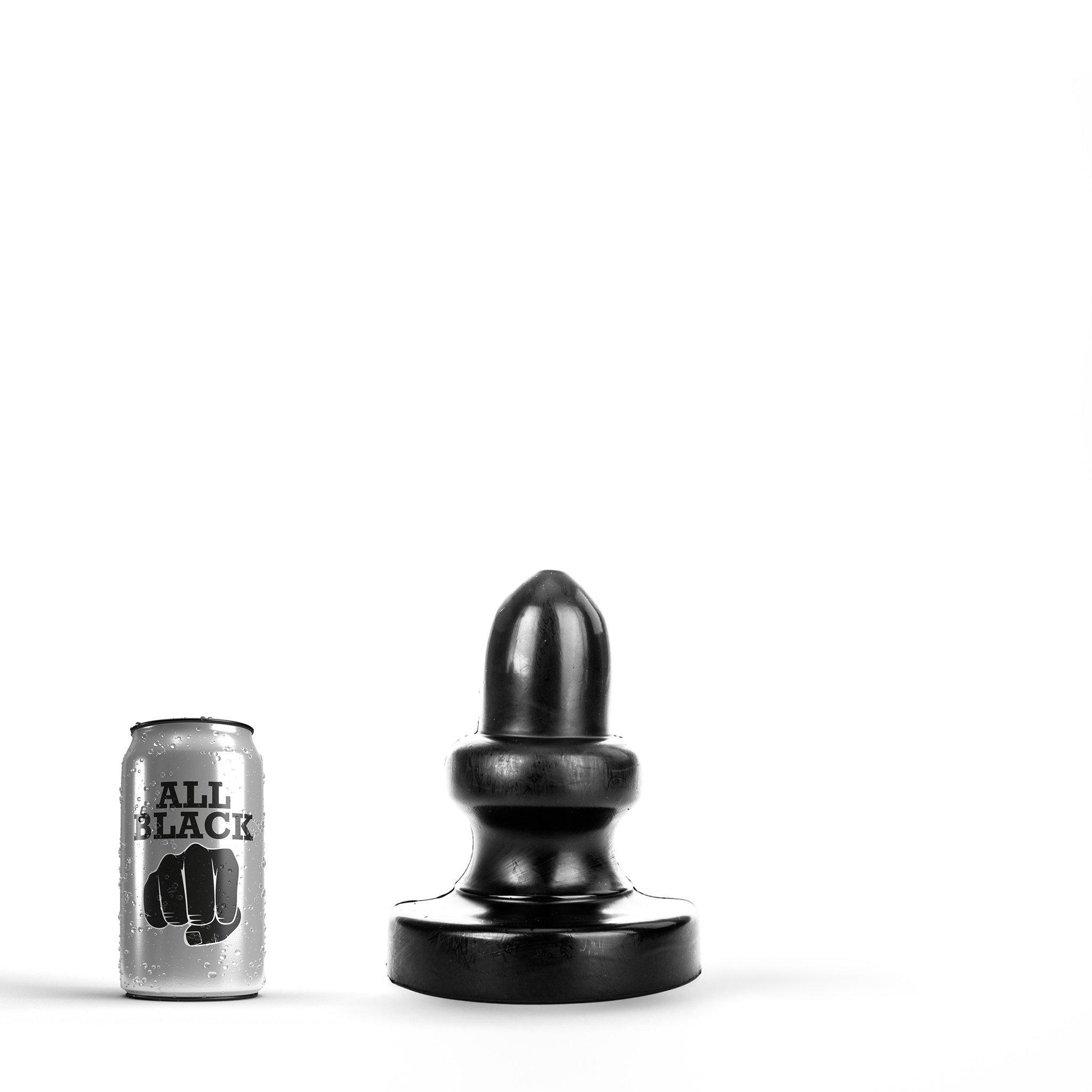 All Black Butt Plug Plunger, 17 cm