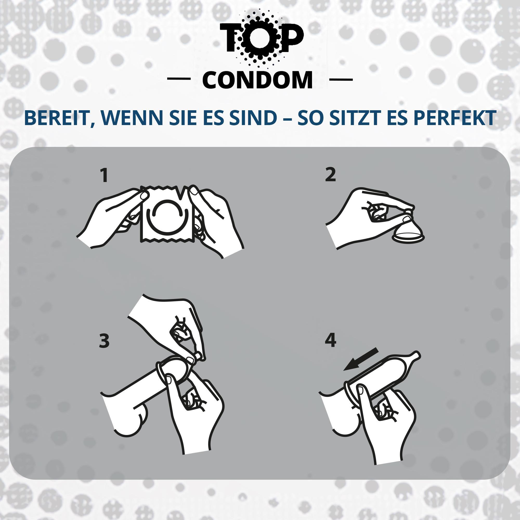 TOP Condoms Standard: What A Pleasure - Standard Fun, Packs of 50