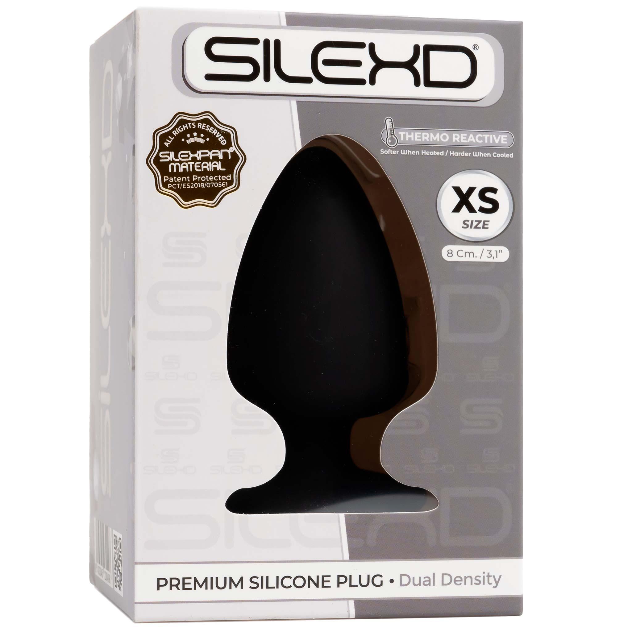 SILEXD Premium Silicone Plug Model 1 XS, 8 cm, Black