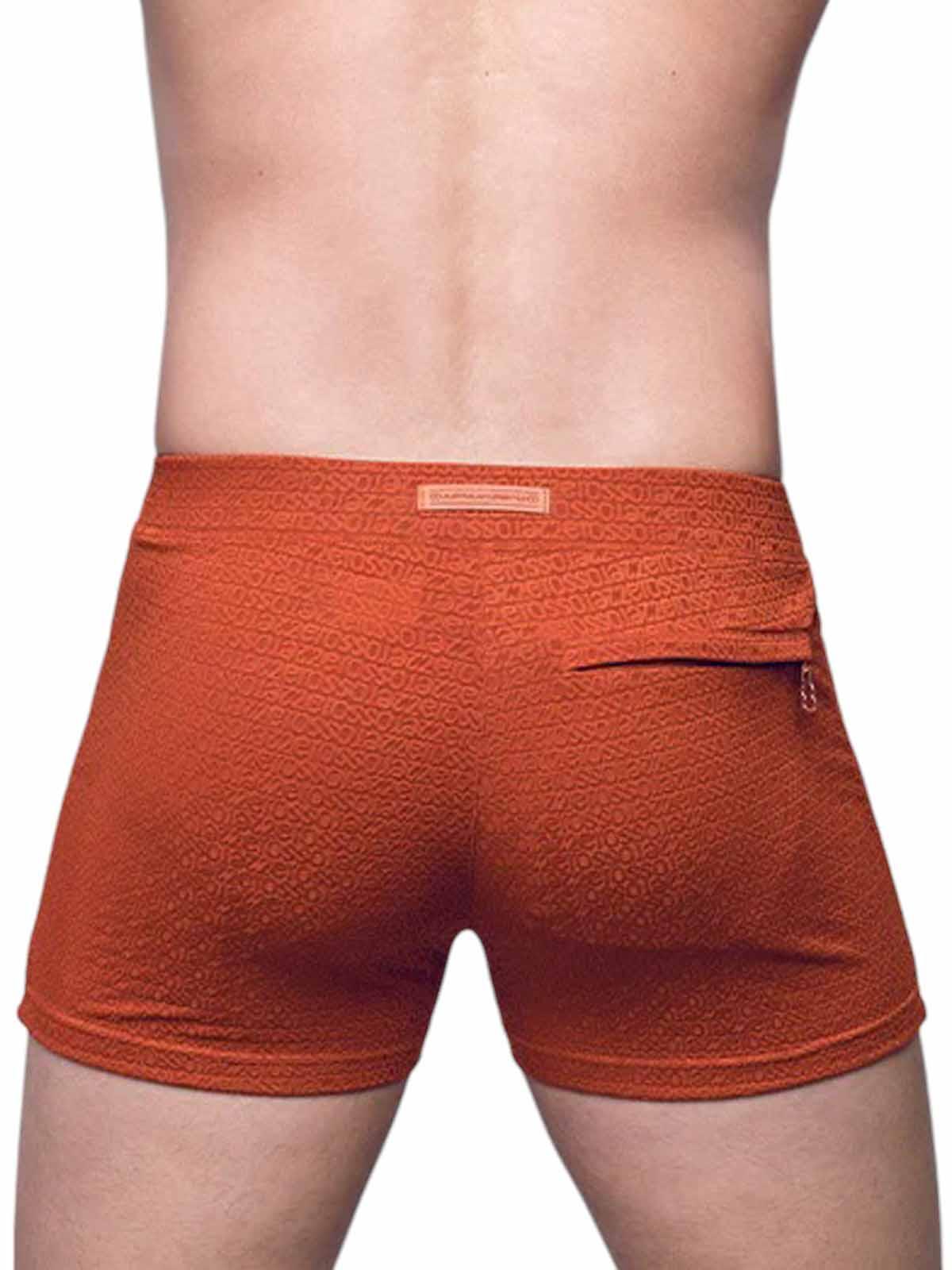 2Eros Textured Swim Trunk V60 Signet Carmine