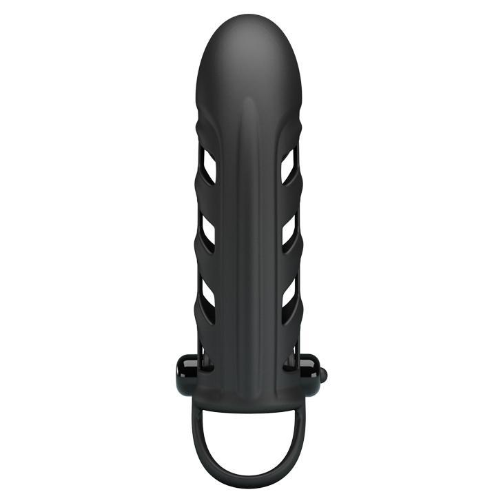 PRETTY LOVE - Penis Sleeve Ii, 10 functions of vibrationsilicone1 AAA batterywaterproof 45-178