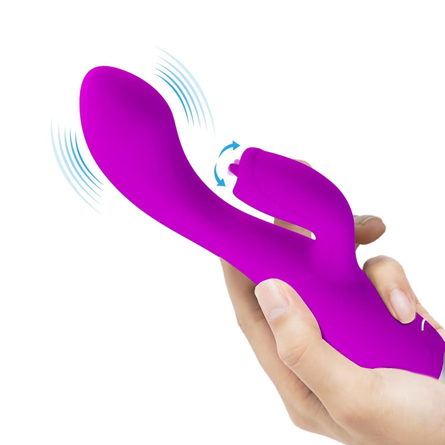 PRETTY LOVE - Gloria, 12 functions of vibration3 functions of lickeringsiliconeUSB rechargeable 36-199