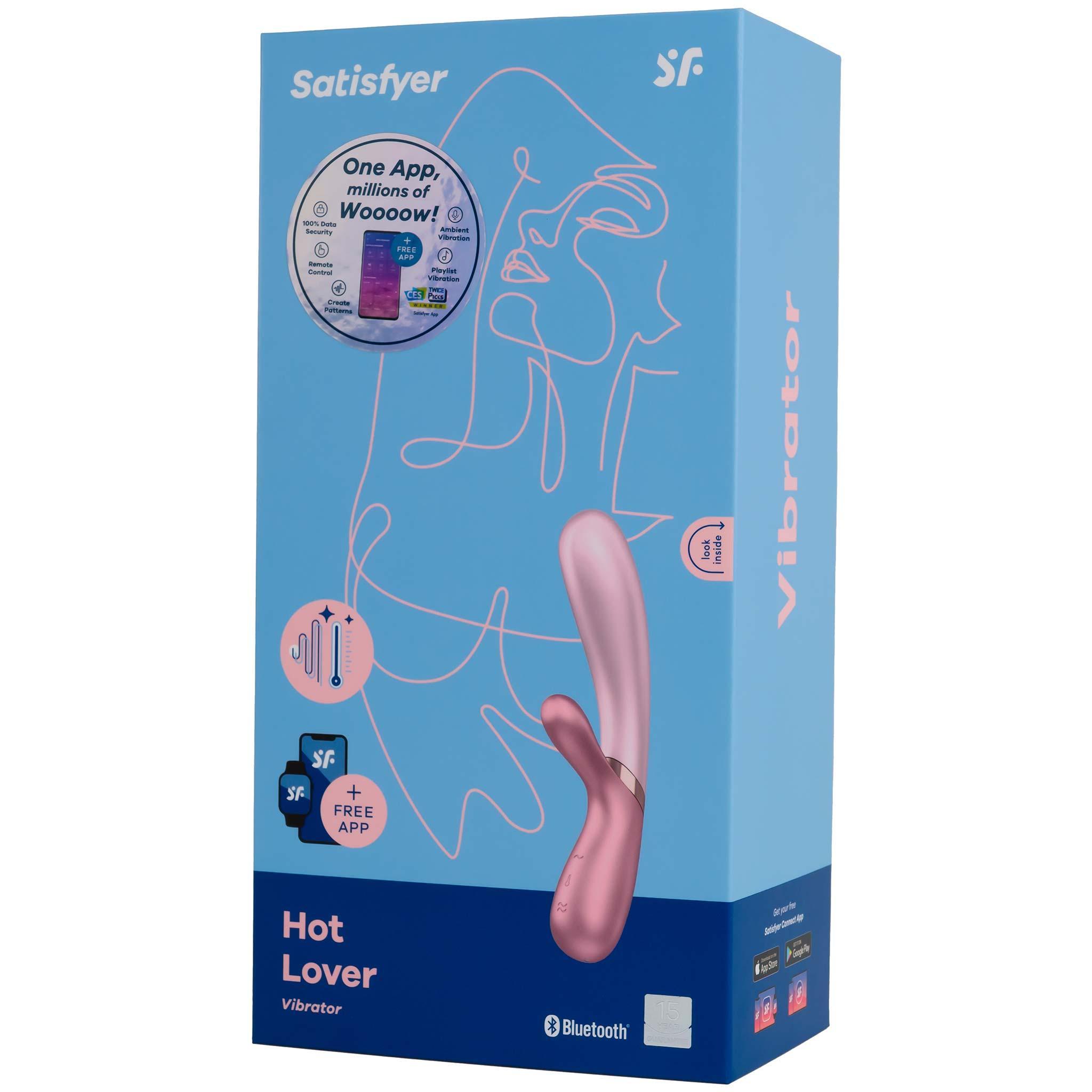 Satisfyer Hot Lover Connect App Vibrator, Pink, 20 cm Satisfyer Hot Lover Connect App Vibrator, Pink, 20 cm