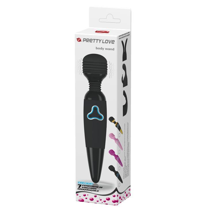 PRETTY LOVE - Body Wand,  7 functions of vibration, multi speed control, USB Rechargeable,LED lights ?:45mm   L:250mm