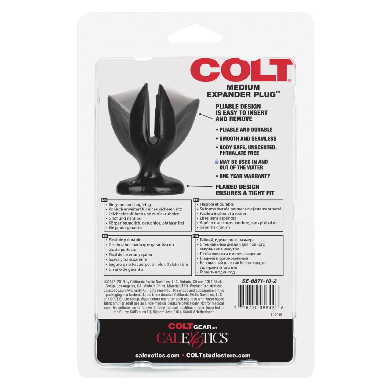 COLT Expander Plug Medium, 12 cm, Black COLT Expander Plug Medium, 12 cm, Black