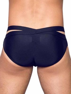 2Eros BLK Double Strap Swim Brief V20 Black - Size: L