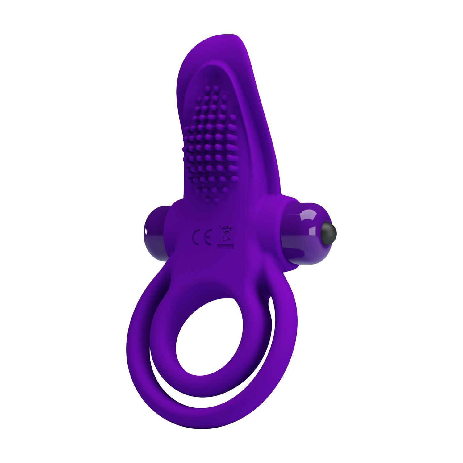 PRETTY LOVE - Vibrant Penis Ring & Stimulator, 56 mm, Purple
