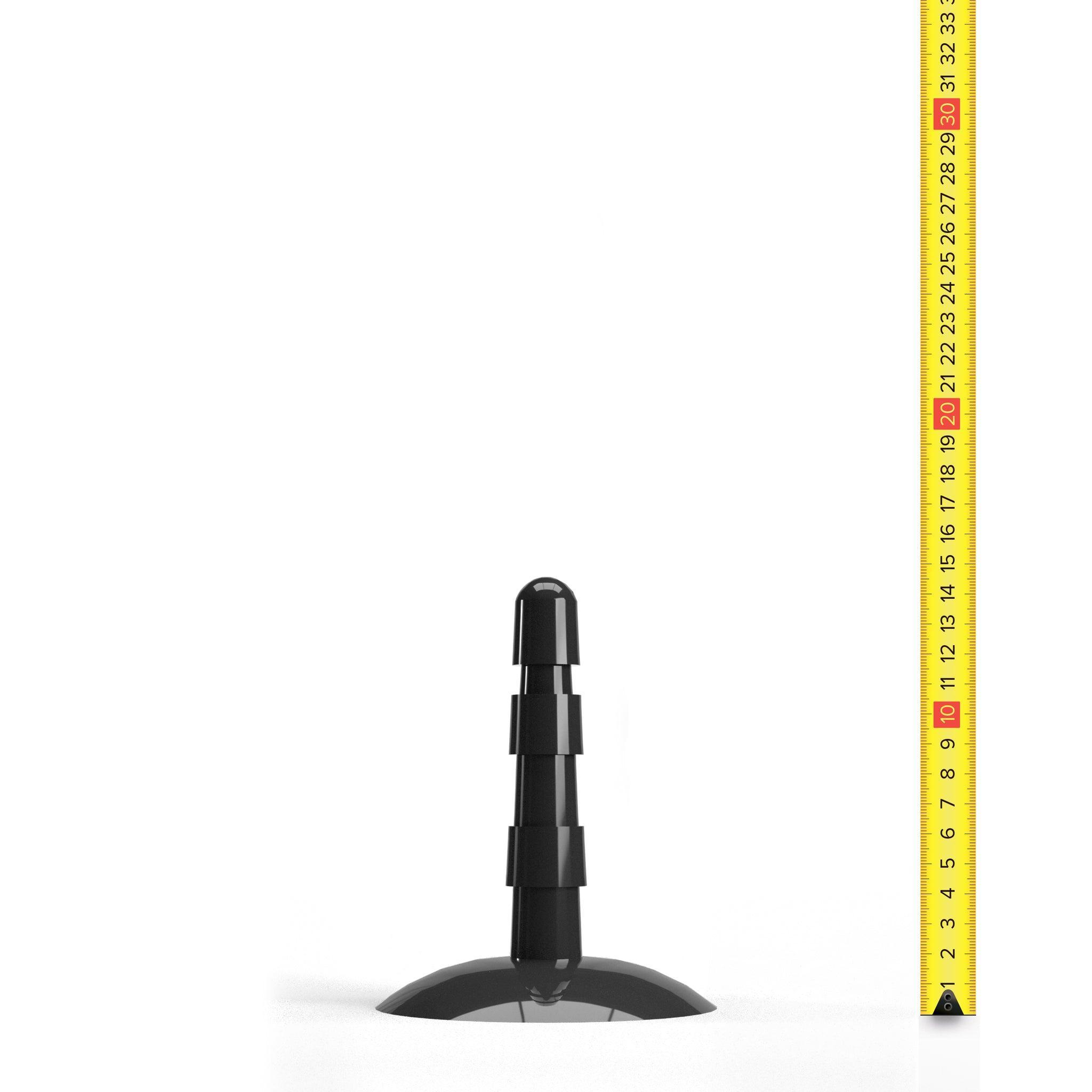 Hung System Insert Plug Mega Suction Cup, 13 cm, Black