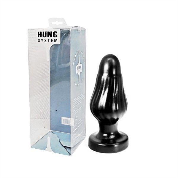 Hung System Butt Plug Corny, 23 cm, Black