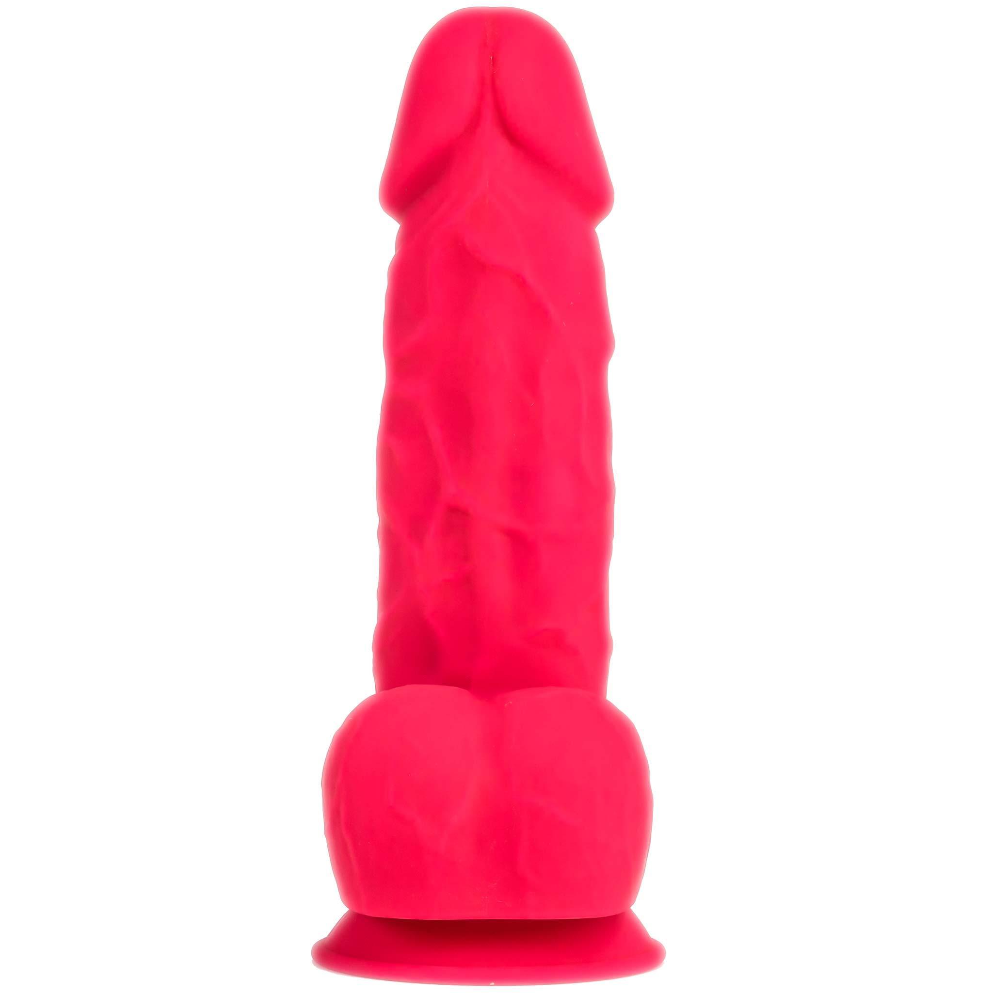 SILEXD Premium Silicone Dildo Model 1 Vibration 21,5 cm, Pink
