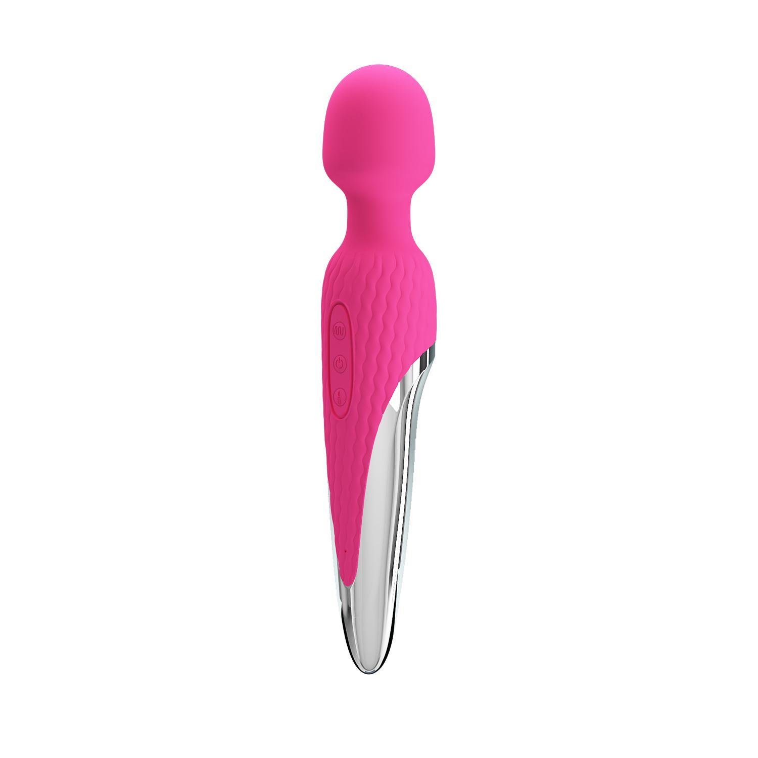 PRETTY LOVE - Antony, Heating up to 48 ?, Super powerful body wand massager, 7 functions of vibration, 5 levels of speed adjustment,  silicone, rechargeable ?:260mm   L:48mm