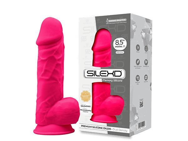 SILEXD Premium Silicone Dildo Model, 21,5 cm, Pink SILEXD Premium Silicone Dildo Model, 21,5 cm, Pink
