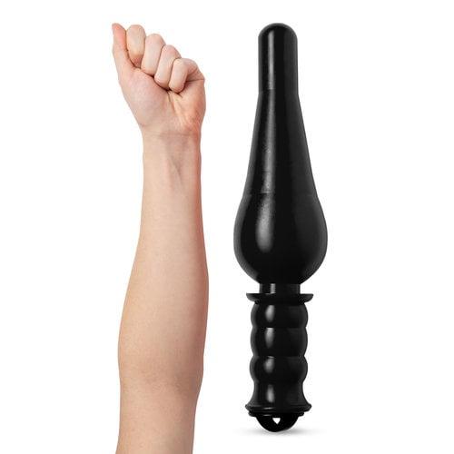 Bulls Eye Anal Dildo Night Stick - Wide Investigation, 37 cm, Black