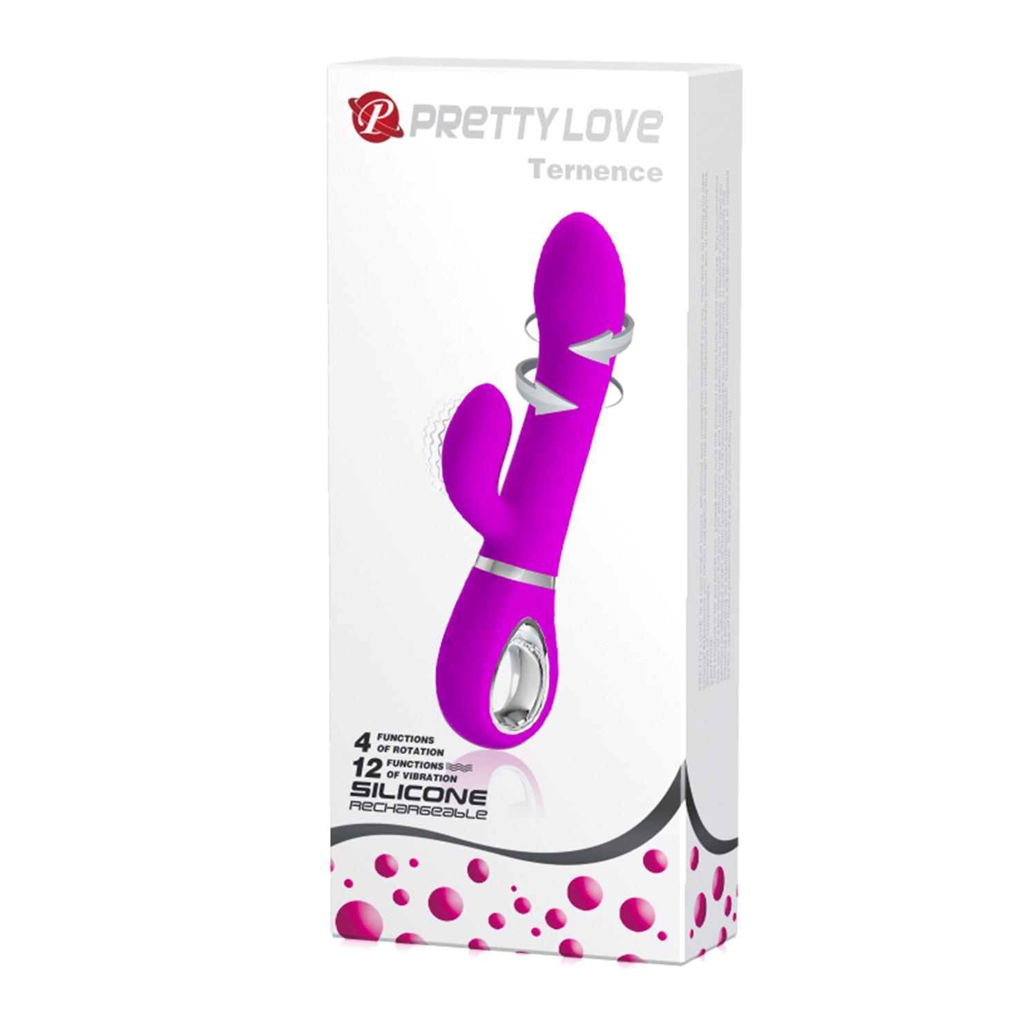 PRETTY LOVE - Terence Rabbit Vibrator, Purple, 34 mm