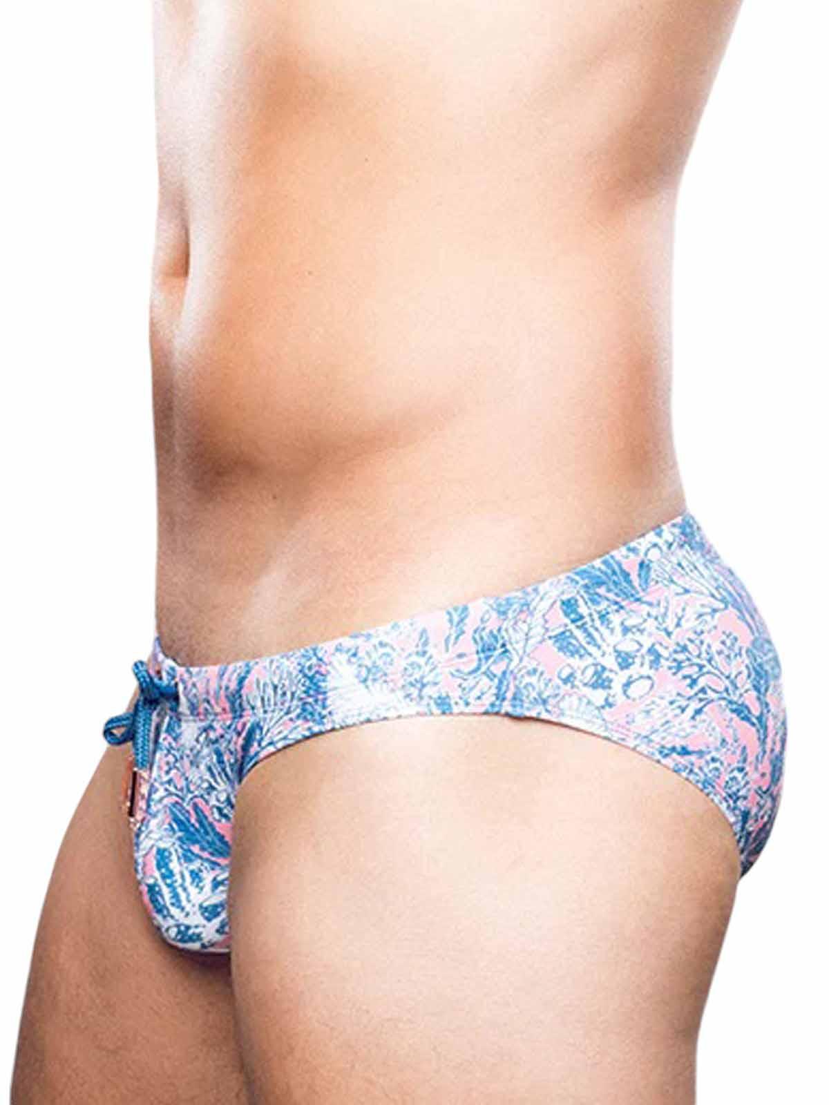 2Eros Print Swim Briefs V20 Swimwear Coral Teal