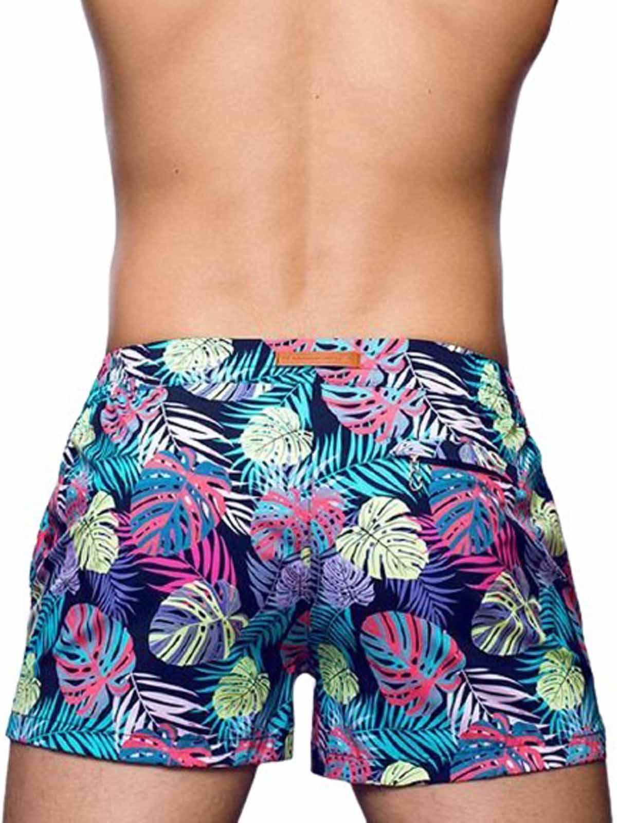 2Eros Print Swimshorts Monstera Black
