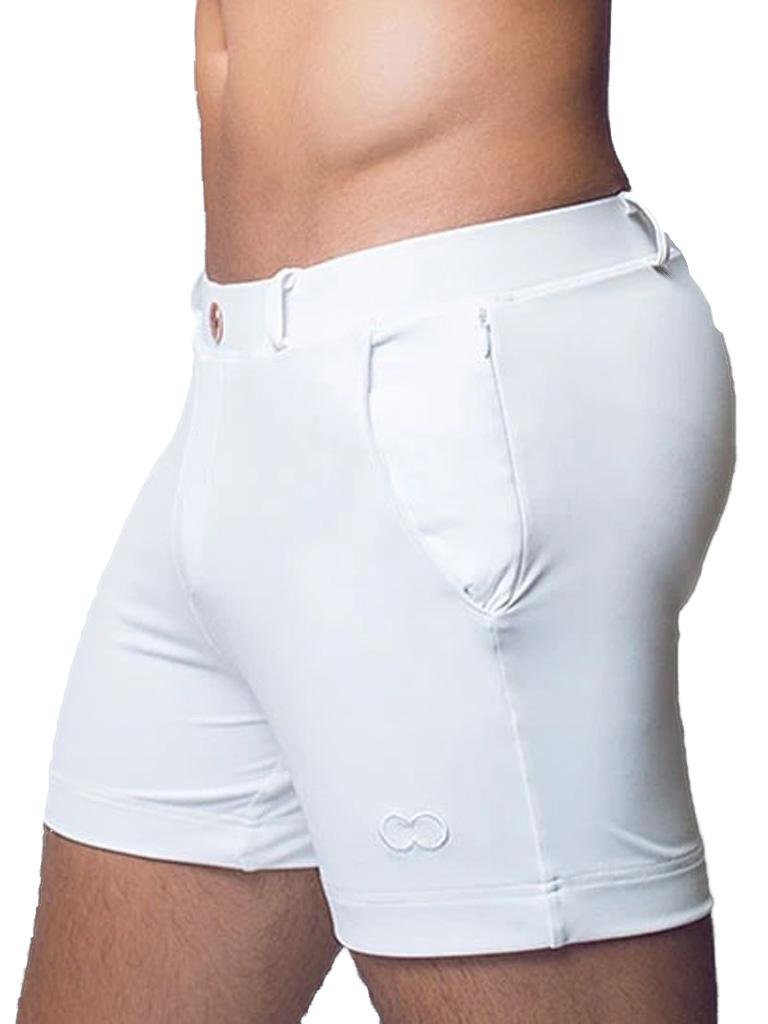 2Eros Bondi Bar Beach Swim Shorts S60 White (Series 3) - Size: L