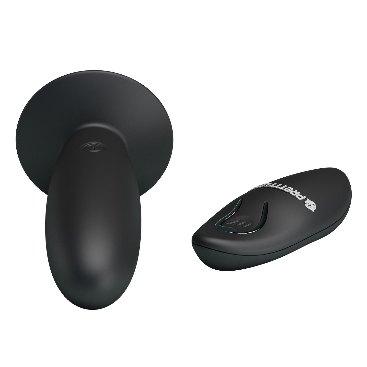PRETTY LOVE - Cobra, Anal Plug on-contact vibrator, silicone,  2 LR1130 batteries ?:26mm  L:76mm