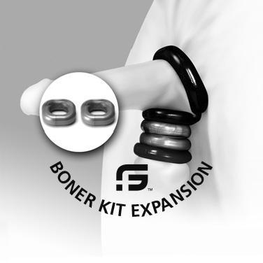 Sport Fucker Boner Expansion 2-Pack Cockring, Silver