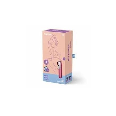 Satisfyer Dual Love Connect App Vibrator + Druckwellentoy, Red, 16 cm