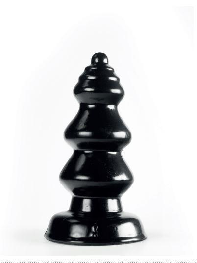 ZIZI XXX Ridge Butt Plug, 10 cm, Black