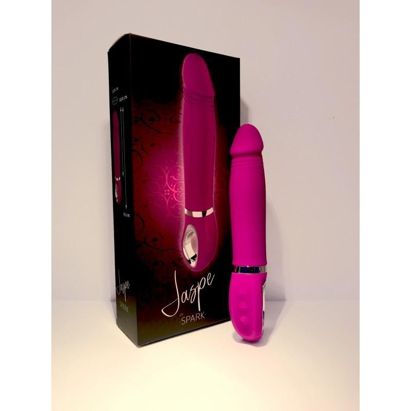 Jaspe Vibrator, Pink, 19,5 cm