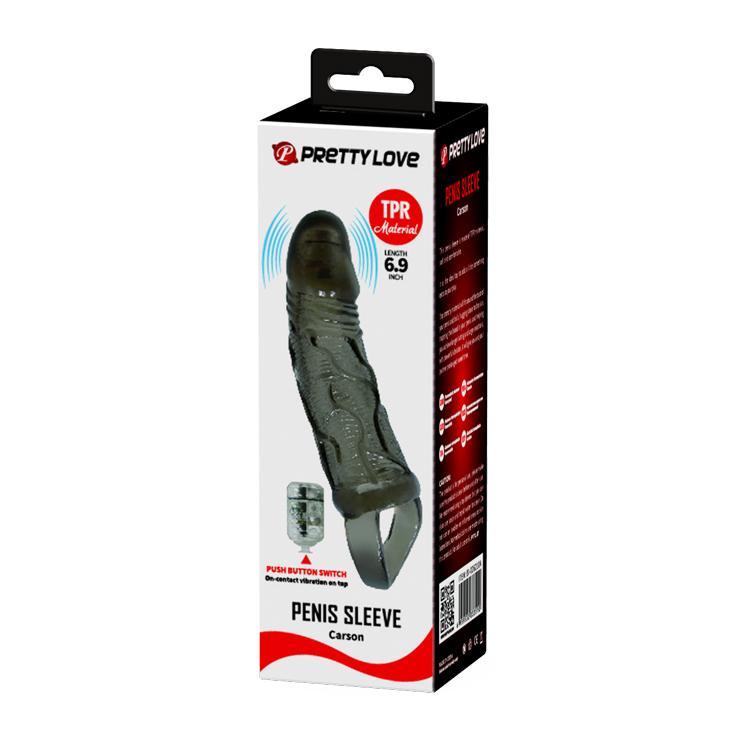 BAILE - Breyden, Penis extended Sleeve, On-contact vibration on top, super-stretchy TPR material ?:37mm   L:165mm BAILE - Breyden, Penis extended Sleeve, On-contact vibration on top, super-stretchy TPR material ?:37mm   L:165mm