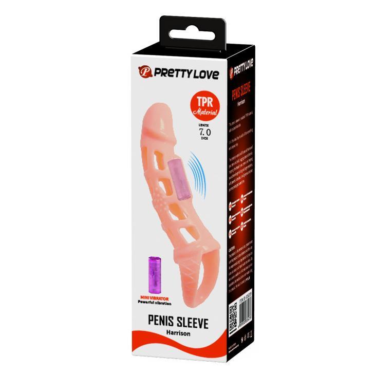 BAILE - Harrison, Penis extended Sleeve, mini vibrator, super-stretchy TPR material ?:35mm   L:160mm BAILE - Harrison, Penis extended Sleeve, mini vibrator, super-stretchy TPR material ?:35mm   L:160mm