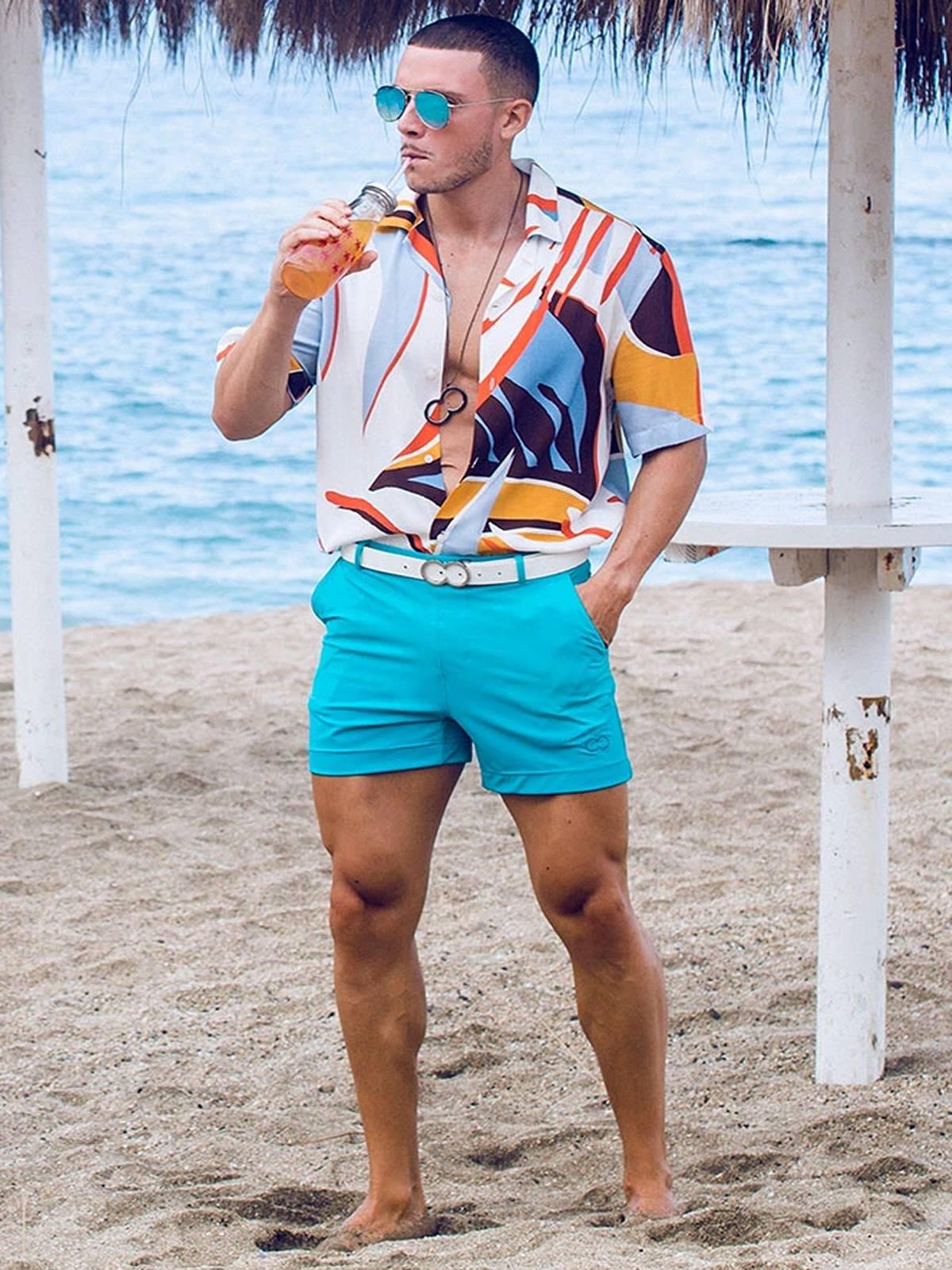 2Eros Bondi Bar Beach Swim Shorts S60 Aqua (Series 3) - Size: S