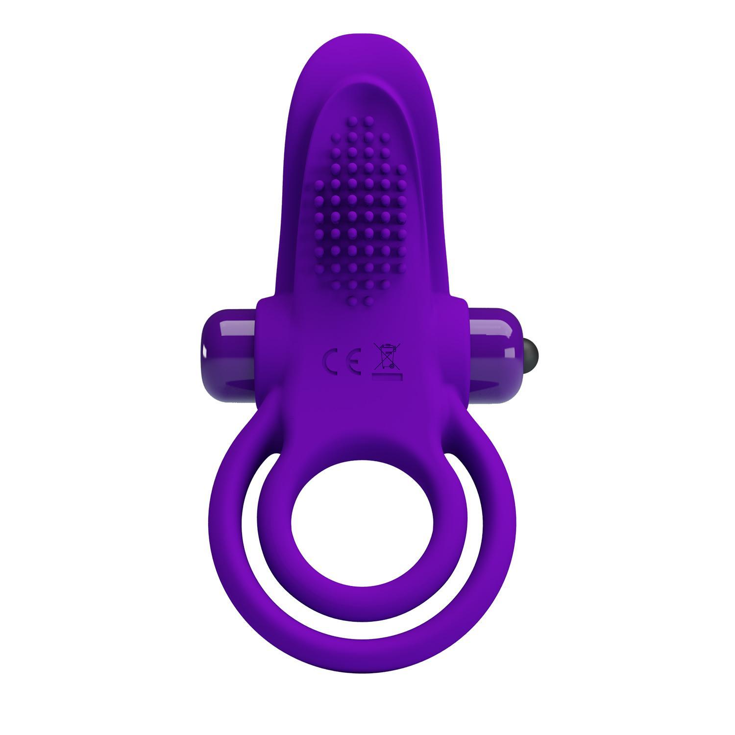 PRETTY LOVE - Vibrant Penis Ring & Stimulator, 56 mm, Purple