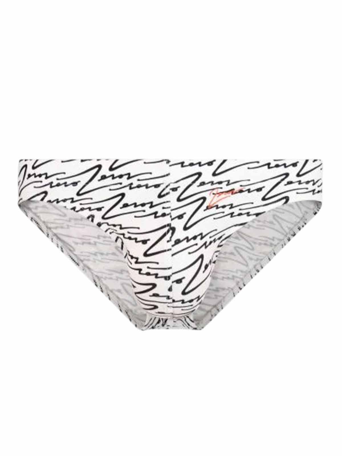 2Eros V20 Signature Print Swim Brief B&W - Size: S